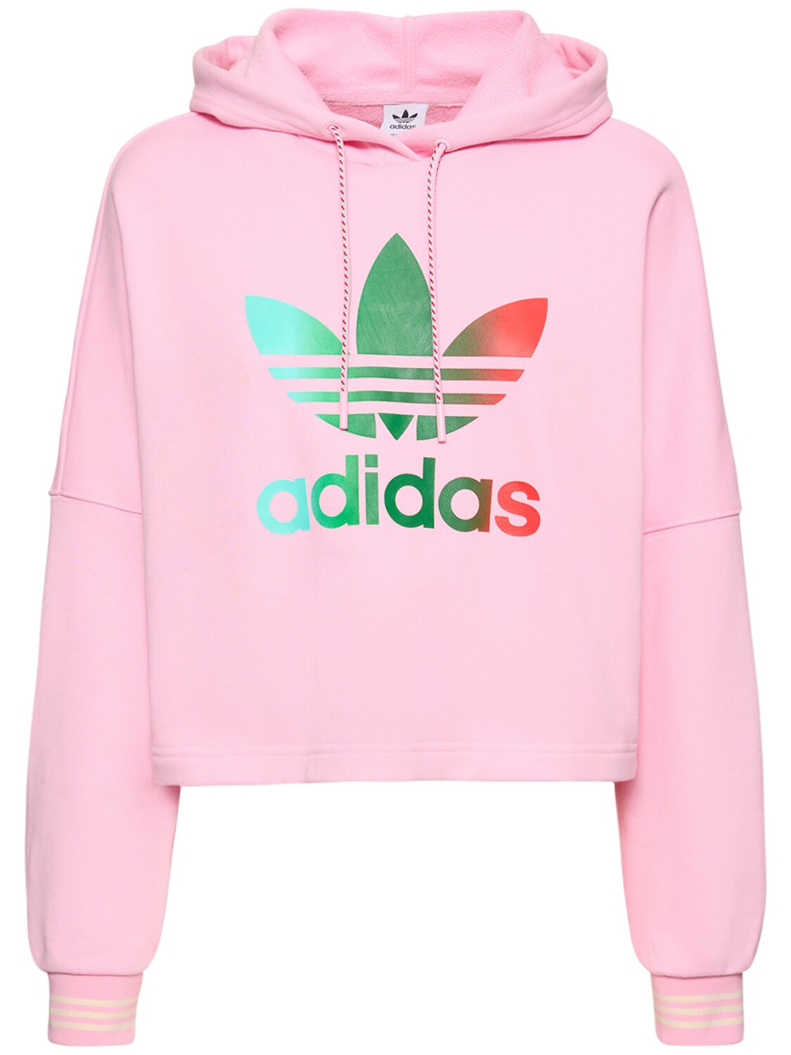 ADIDAS ORIGINALS CROPPED FRENCH TERRY HOODIE