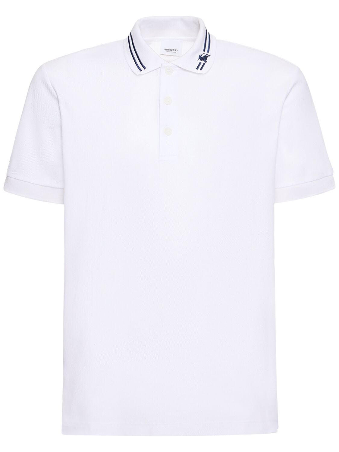 Image of Manor Embroidered Core Fit Cotton Polo