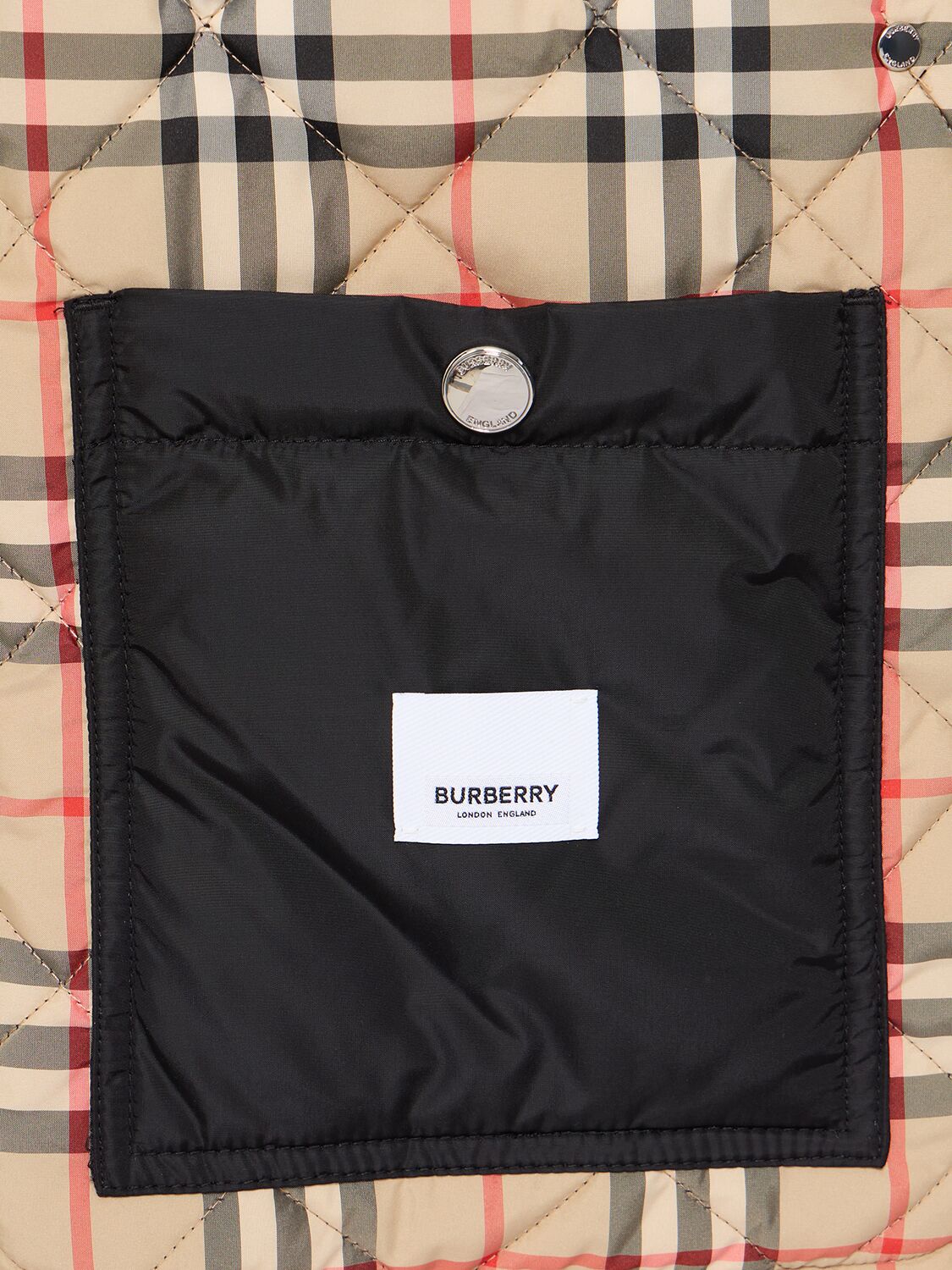 Shop Burberry "penston" Quilted Jacket W/ Belt In Black