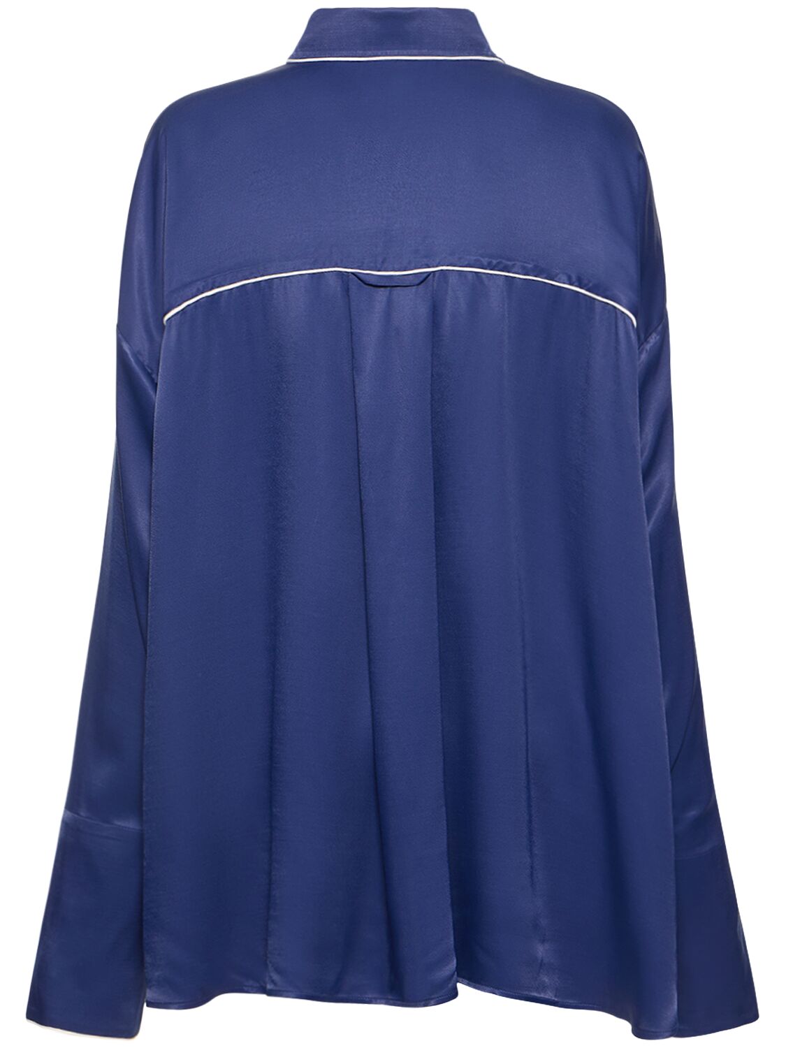 Shop Sleeper Pastelle Viscose Oversize Shirt In Blue