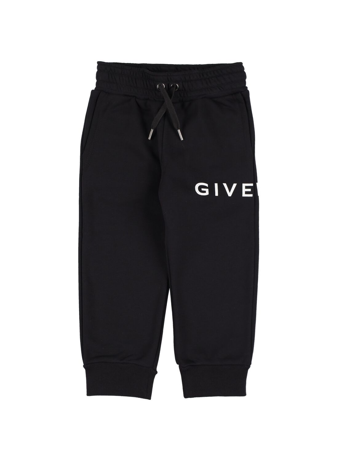 Givenchy Logo Printed Cotton Blend Sweatpants In Black