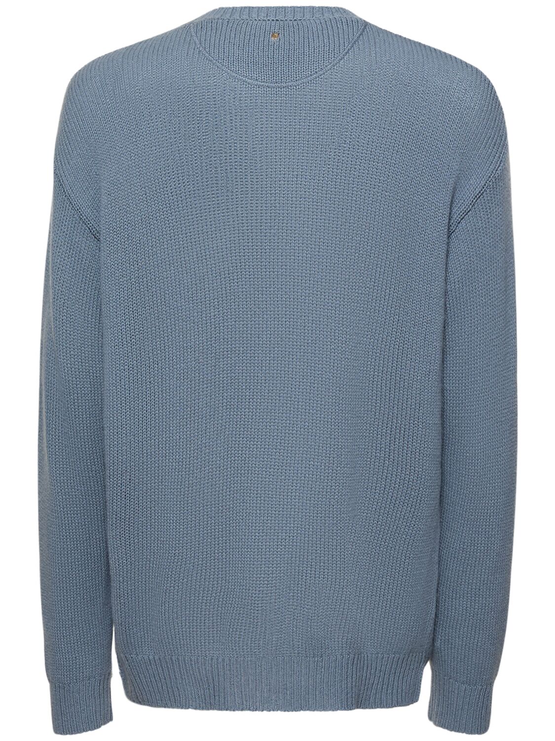 Shop Valentino Cashmere Crewneck Sweater In Light Blue