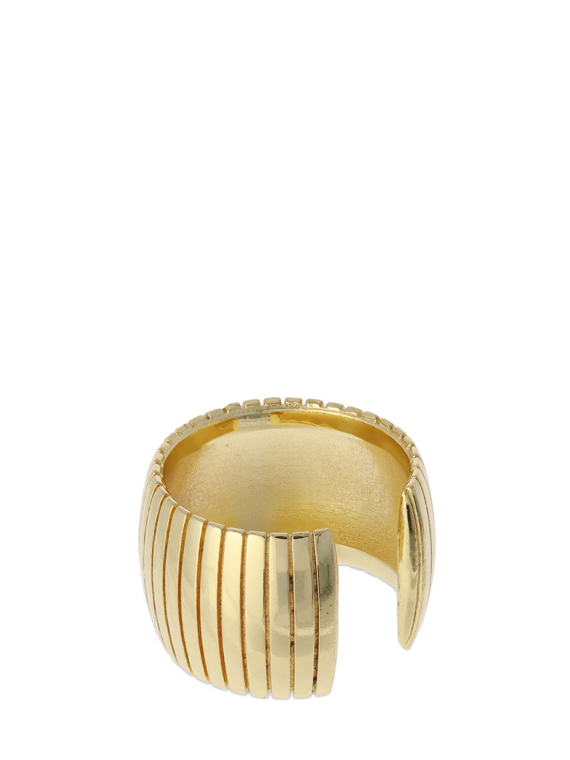 Shop Federica Tosi Leo Thick Ring In Gold