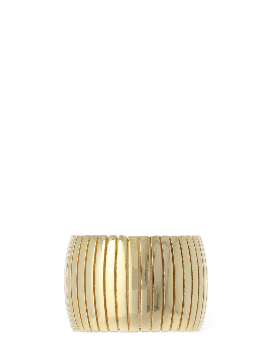 Shop Federica Tosi Leo Thick Ring In Gold