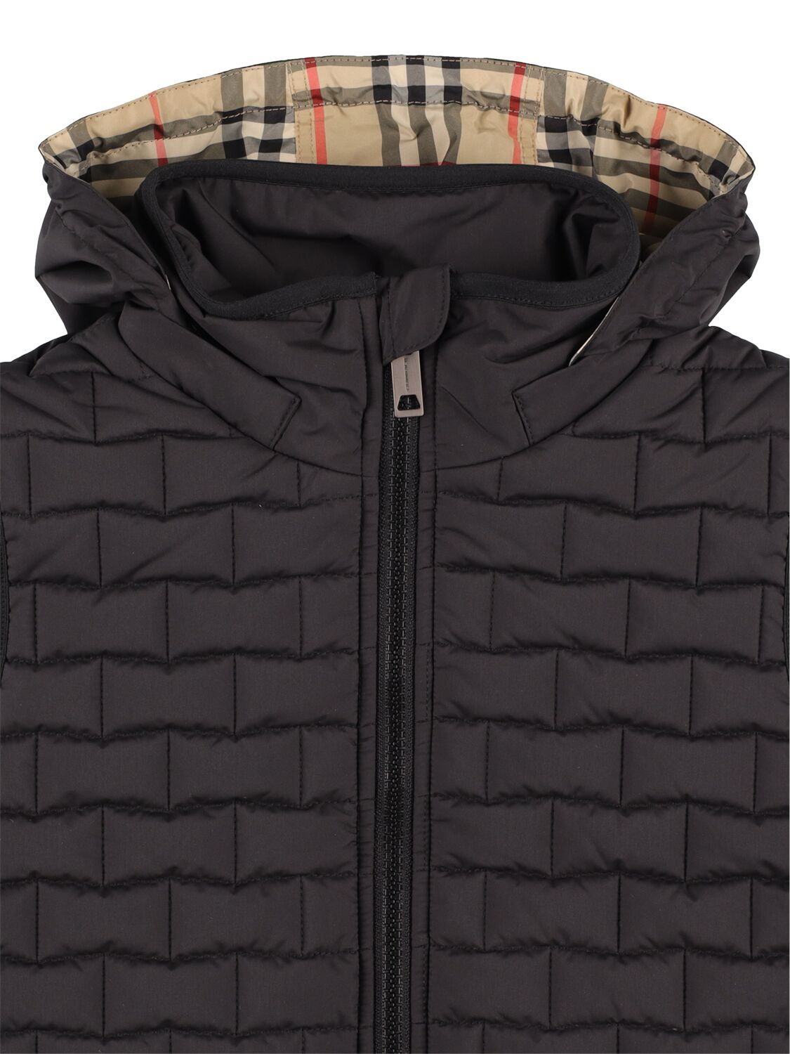 Shop Burberry Quilted Puffer Vest In Black