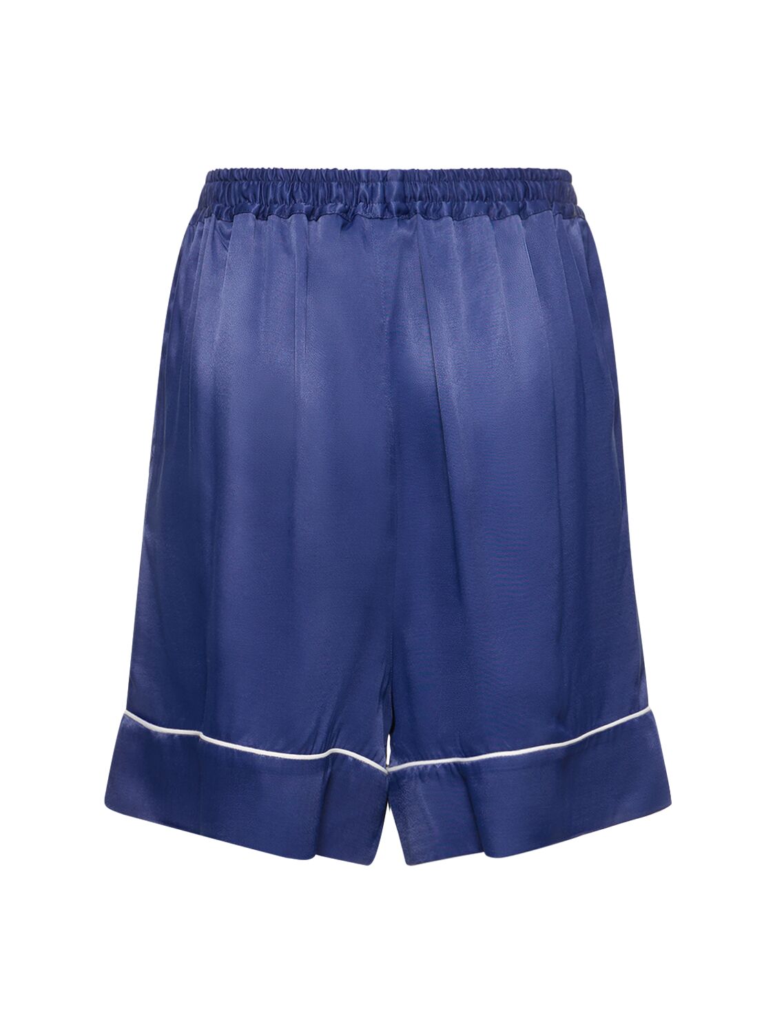 Shop Sleeper Pastelle Viscose Oversize Shorts In Blue