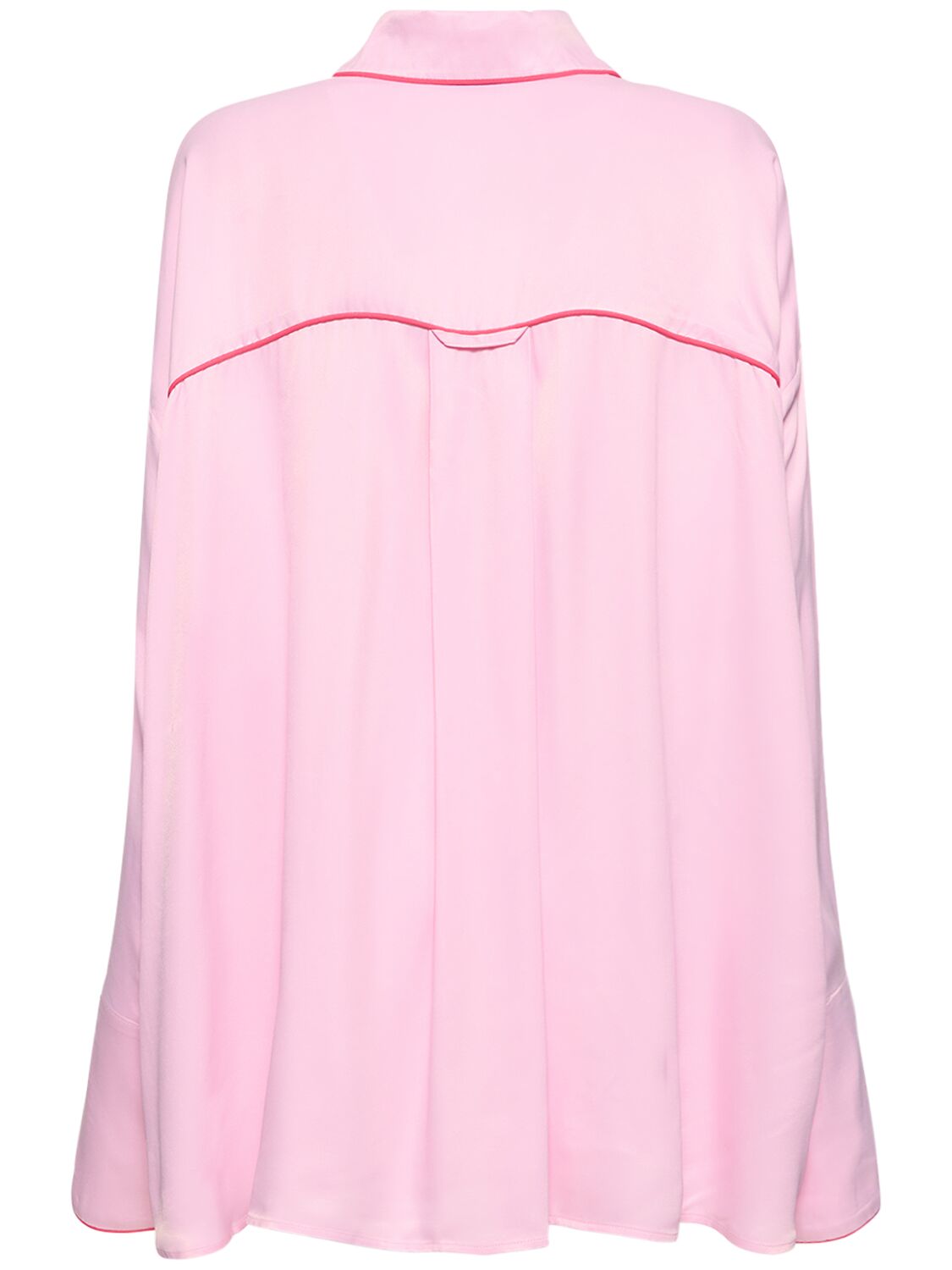Shop Sleeper Pastelle Viscose Oversize Shirt In Pink