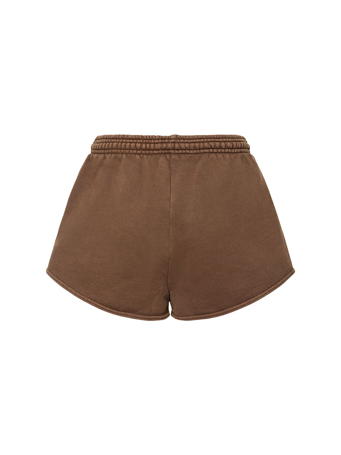 Entire Studios Brunette Micro Shorts In Brown