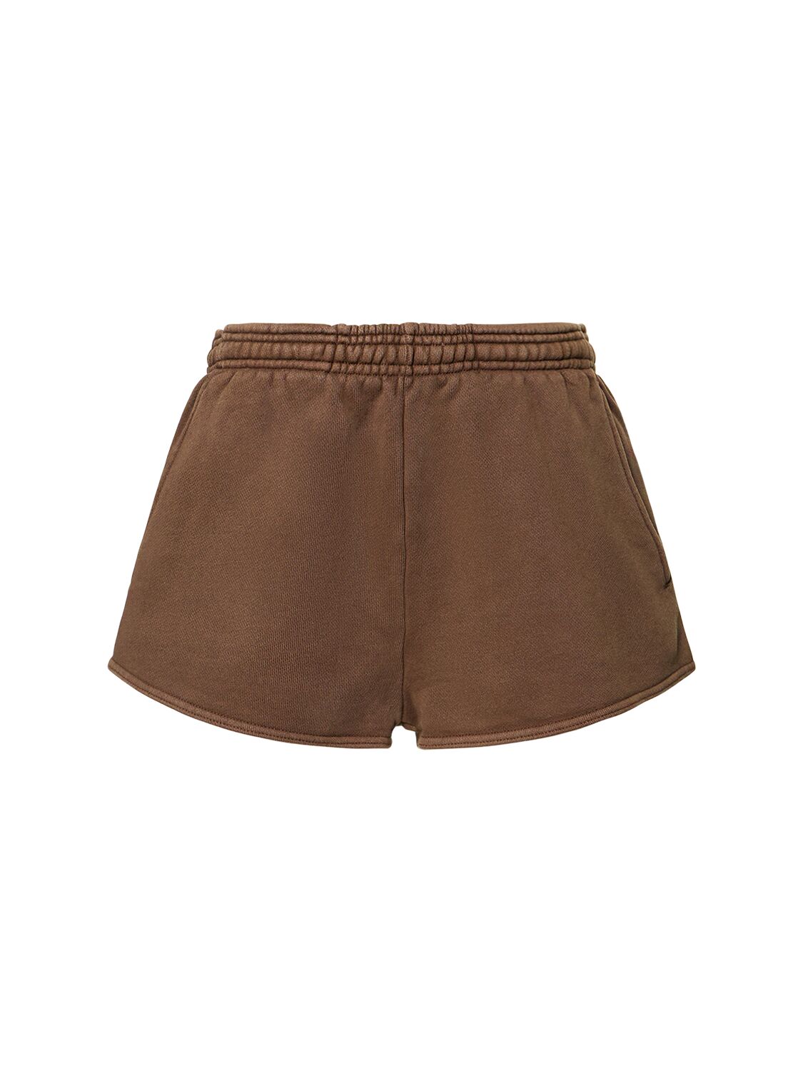 Entire Studios Brunette Micro Shorts In Brown
