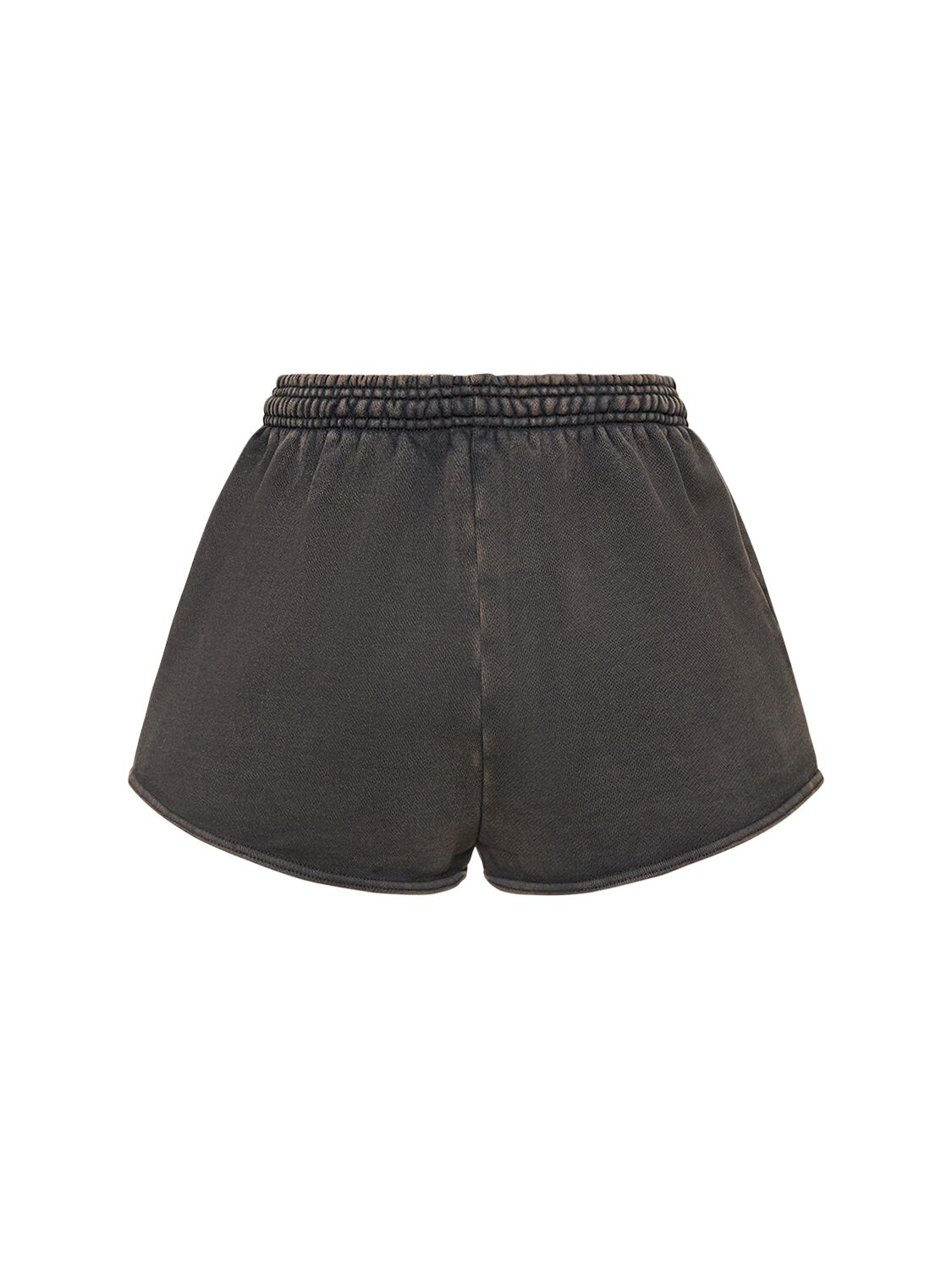 Shop Entire Studios Washed Black Micro Shorts