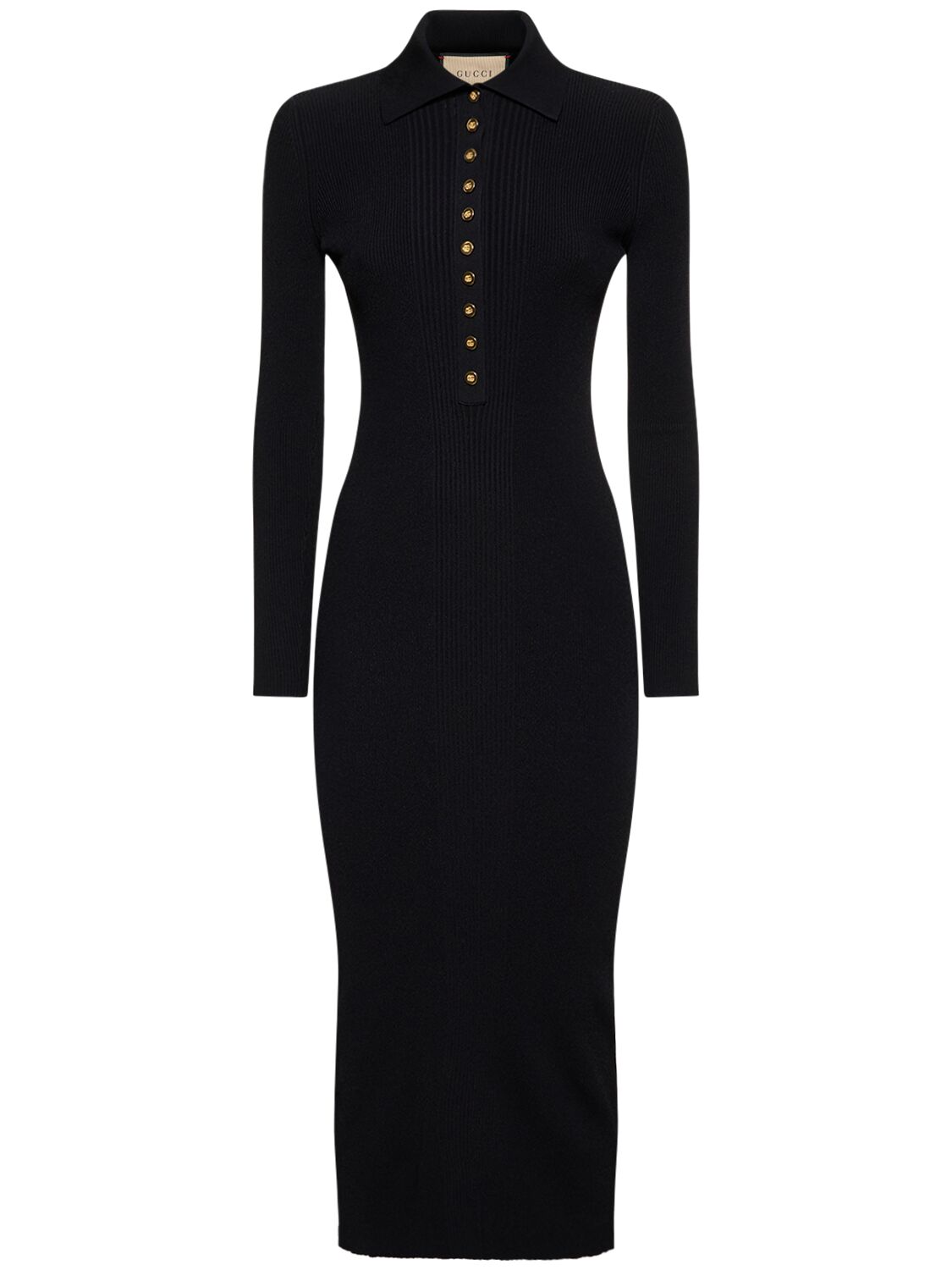 Gucci Extra Fine Viscose Dress In Black