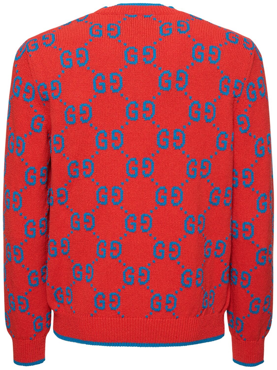 GG Cotton Jacquard Sweater Vest in Red - Gucci