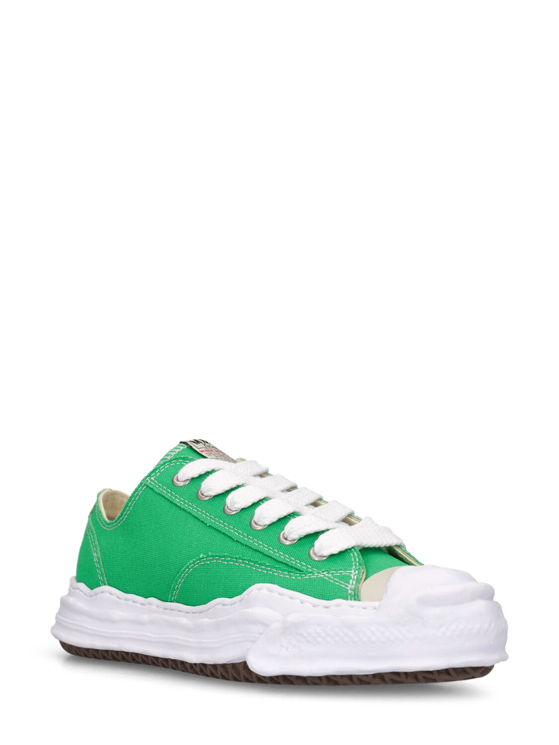 Shop Miharayasuhiro Hank Low Top Sneakers In Green