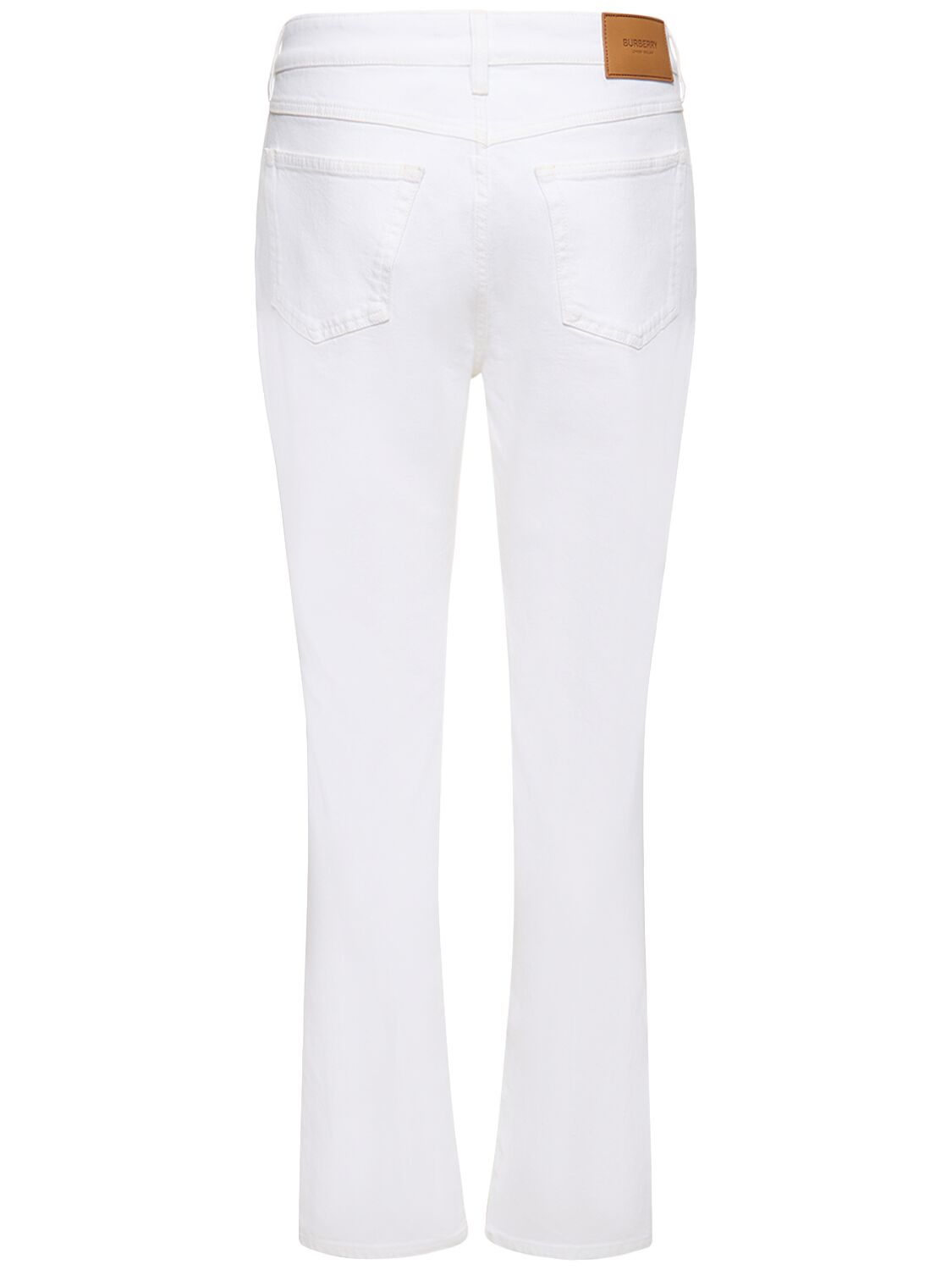 Shop Burberry Harloe Slim Fit Denim Jeans In White