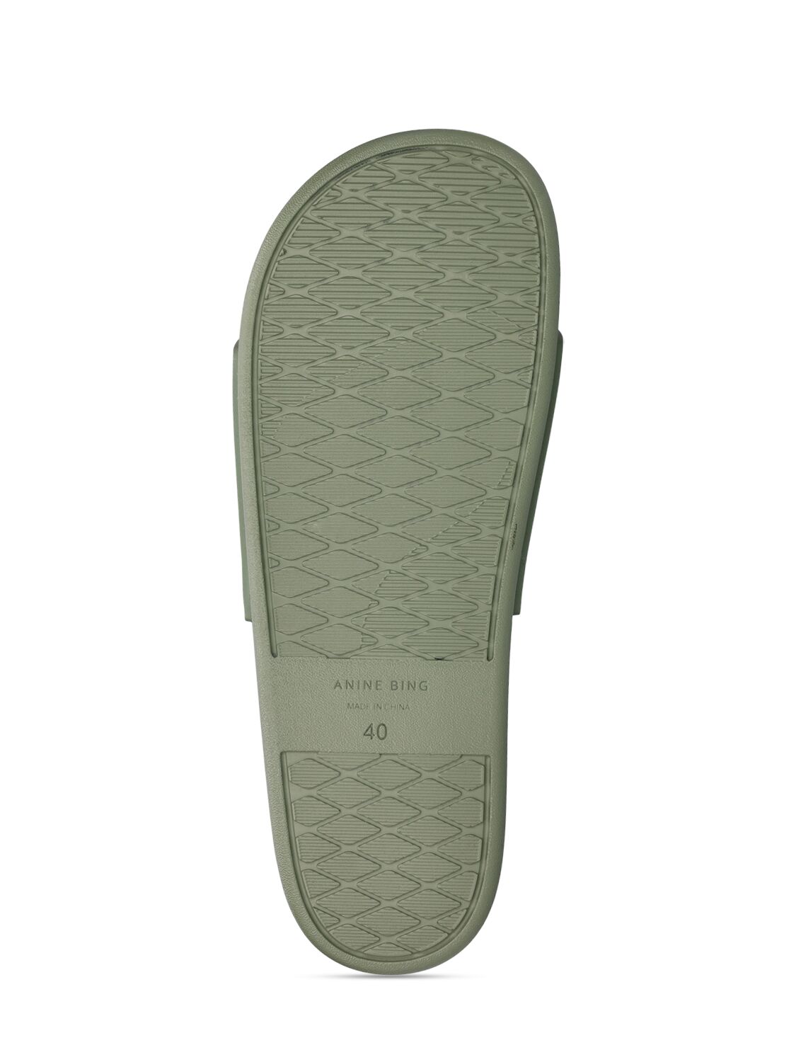 Shop Anine Bing 10mm Isla Rubber Slide Sandals In Green