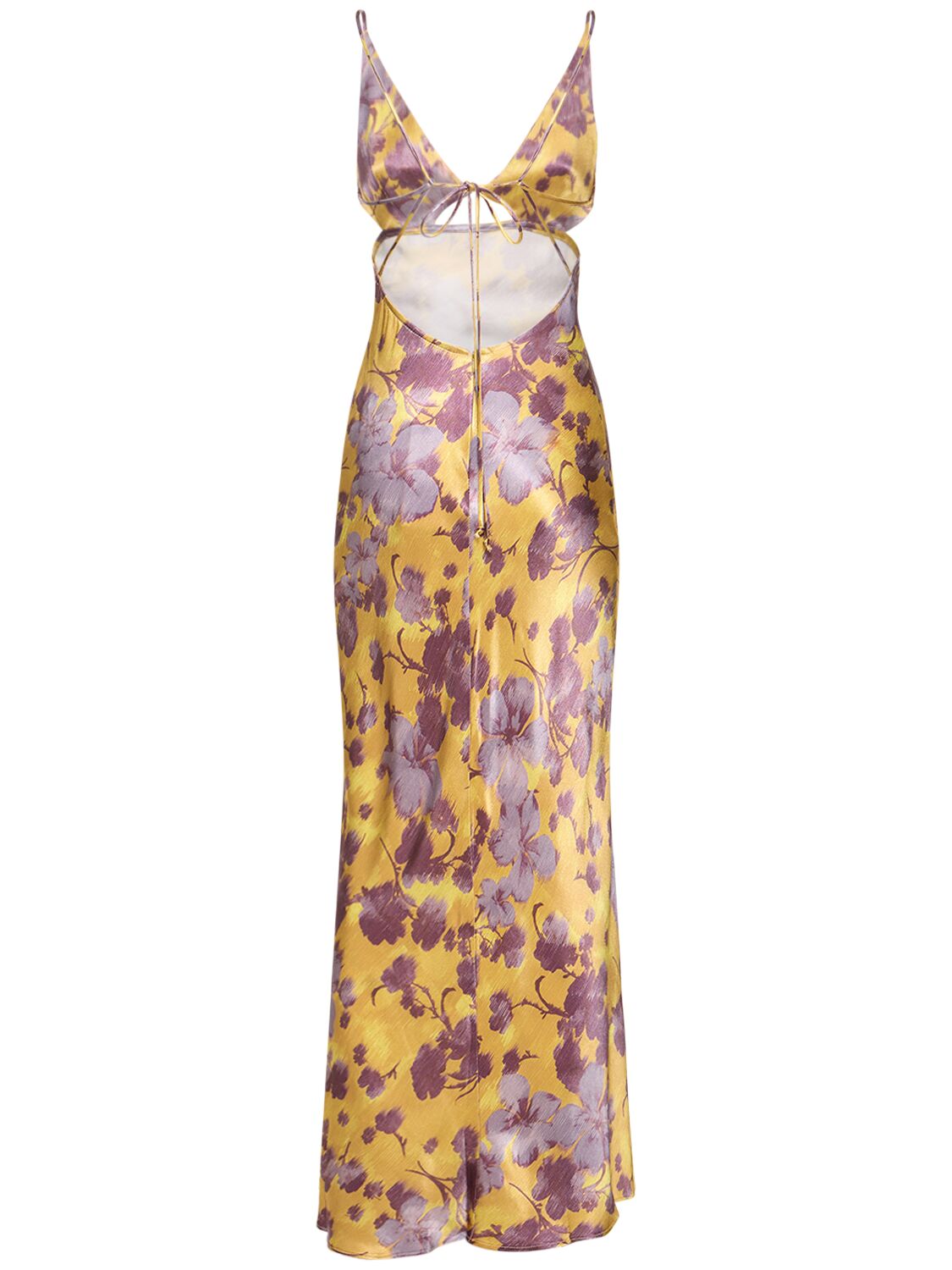 Shop Bec & Bridge Indi Floral Printed Viscose Maxi Dress In Multicolor