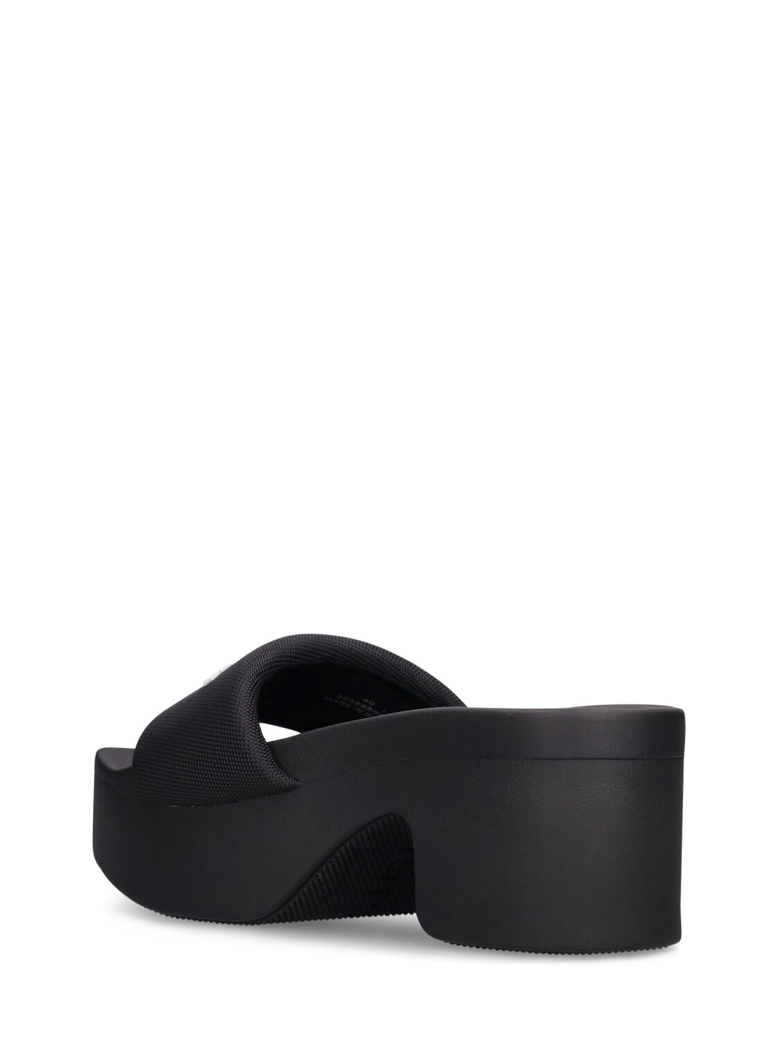 ALEXANDER WANG 85mm Aw Padded Nylon Platform Slides | Smart Closet