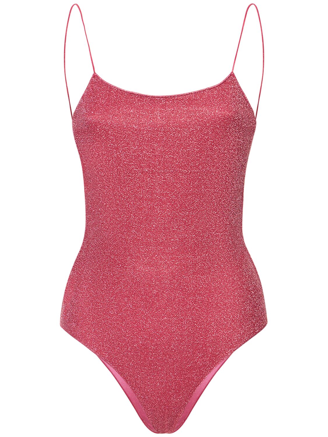Oséree Swimwear Lumiere Maillot Lurex One Piece Swimsuit In Pink