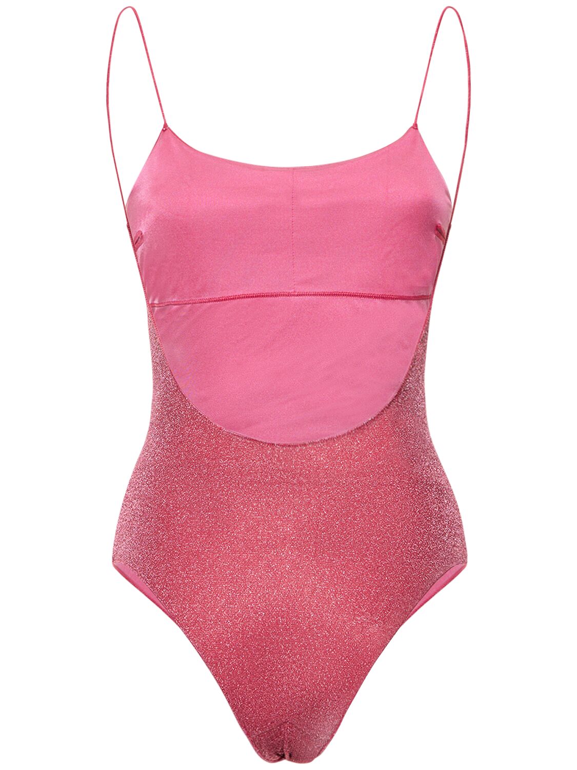 Shop Oséree Swimwear Lumiere Maillot Lurex One Piece Swimsuit In Pink