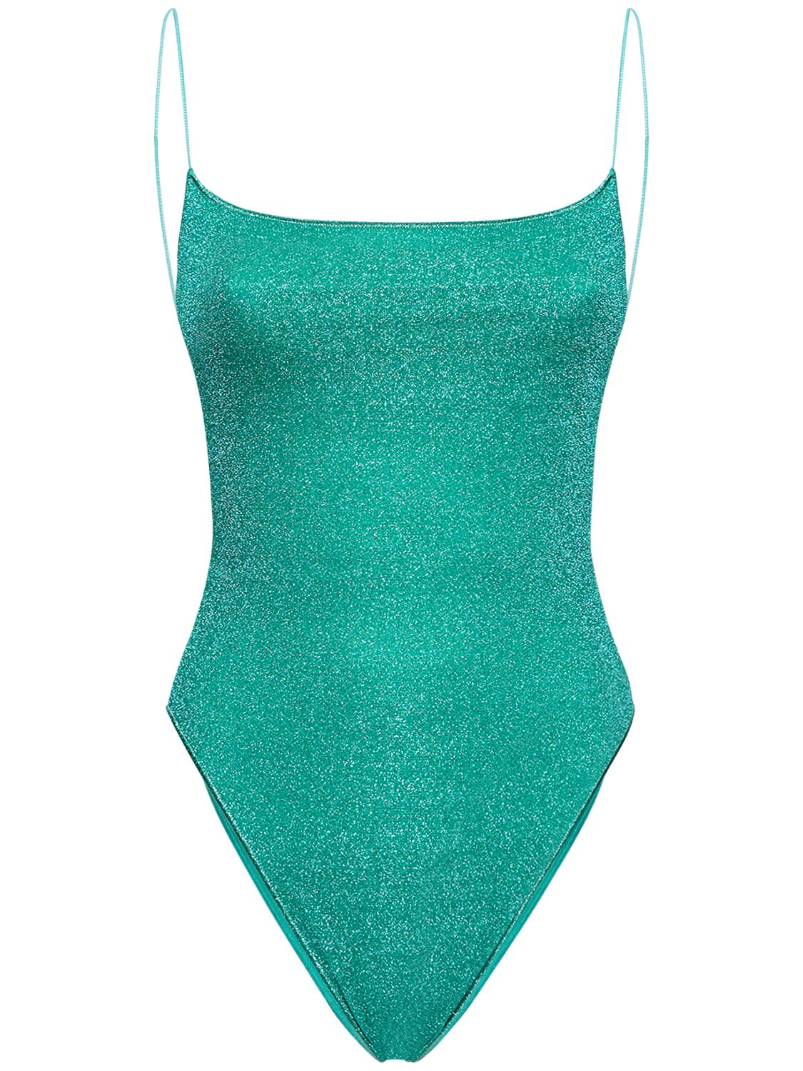 Oséree Swimwear Lumiere Maillot Lurex One Piece Swimsuit In Blue