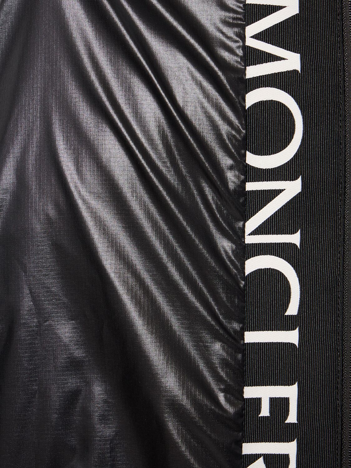 Shop Moncler Tumen Tech Long Down Jacket In Black