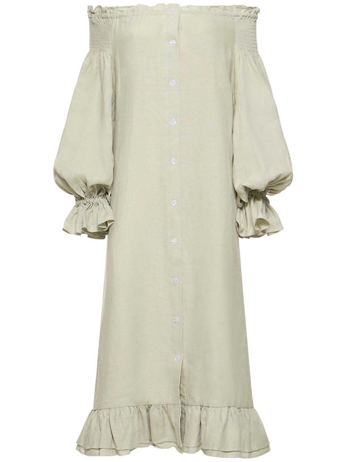 Romantica Linen Midi Dress image