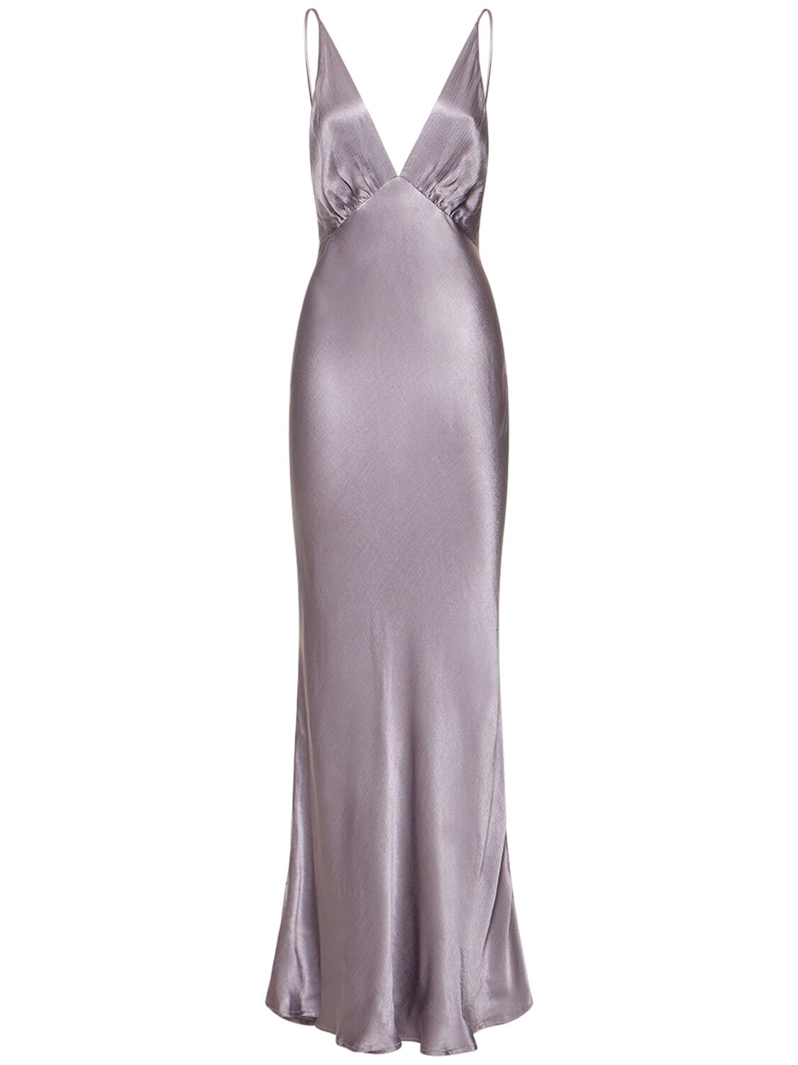 Bec & Bridge Lorelai V-neck Viscose Maxi Dress In Lilac