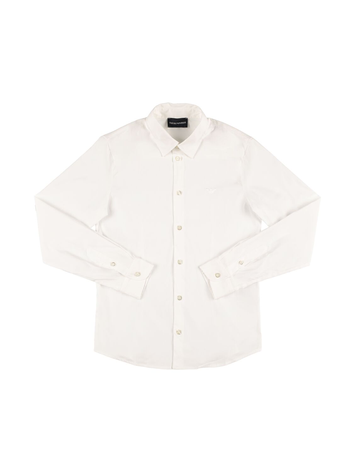 Image of Cotton Blend Poplin Shirt
