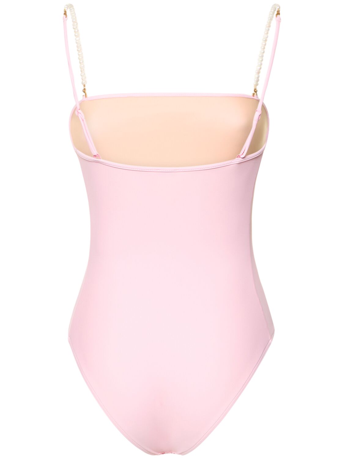 Shop Dolla Paris Lola One Piece Swimsuit W/beaded Straps In Pink