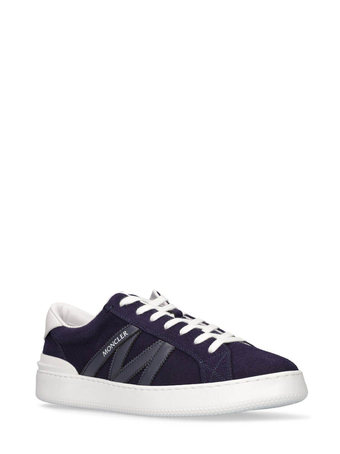 Shop Moncler Monaco Eco Sustainable Sneakers In Blue,white