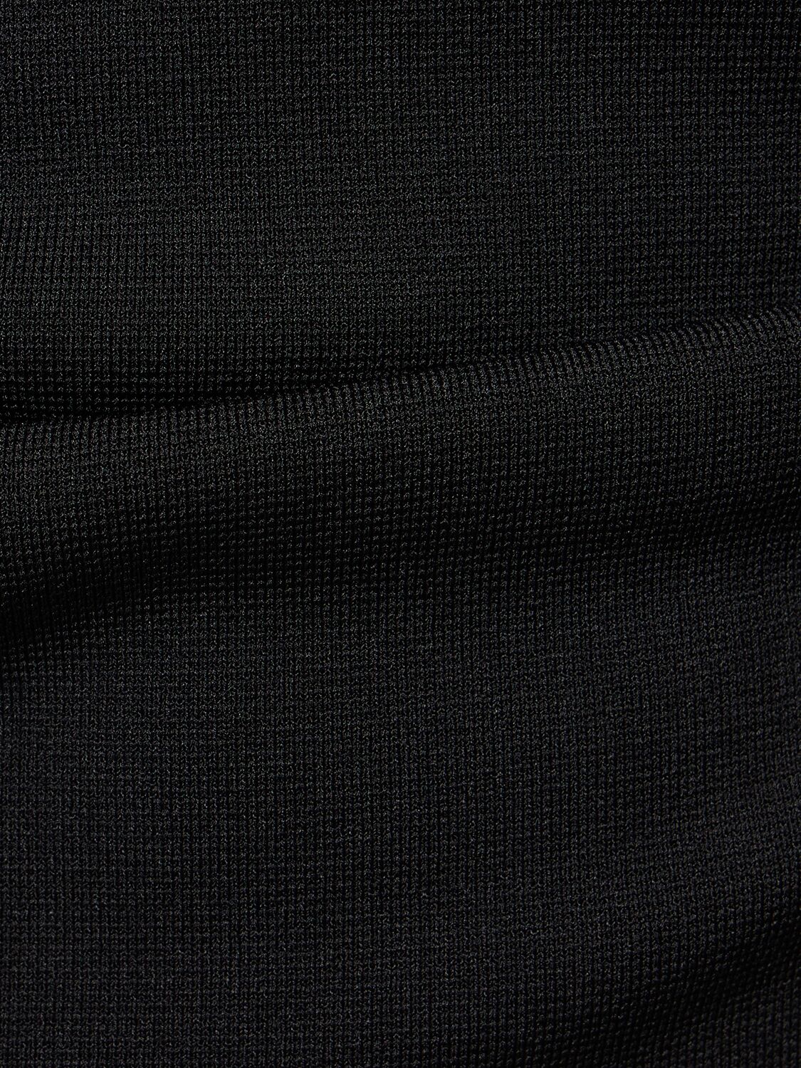 Shop Matteau Open Back Viscose Knit Maxi Dress In Black