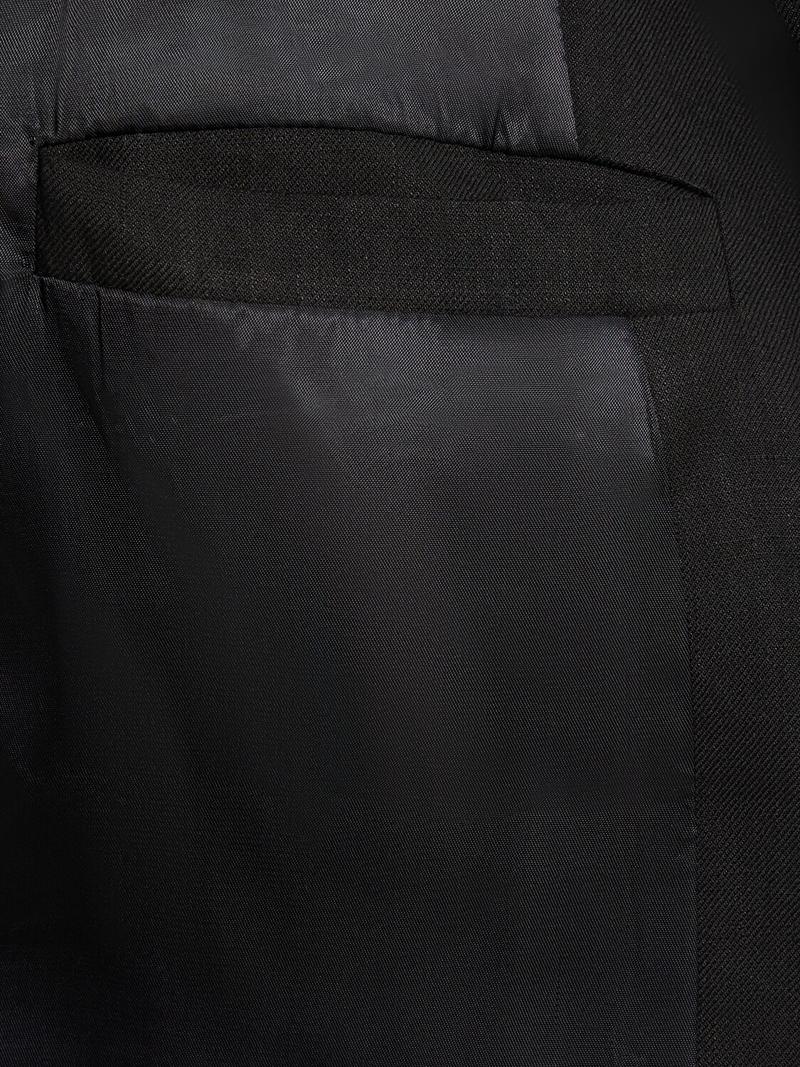 亚麻混纺单排扣夹克