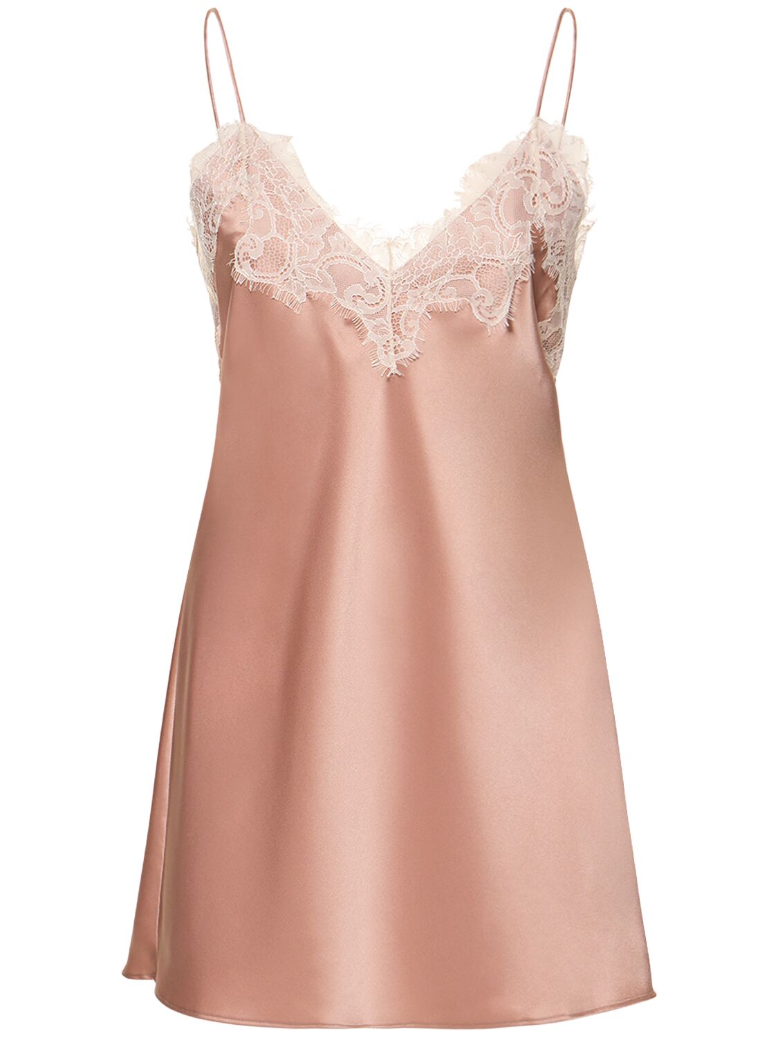 Shop Anine Bing Romina Satin Camisole Top In Pink