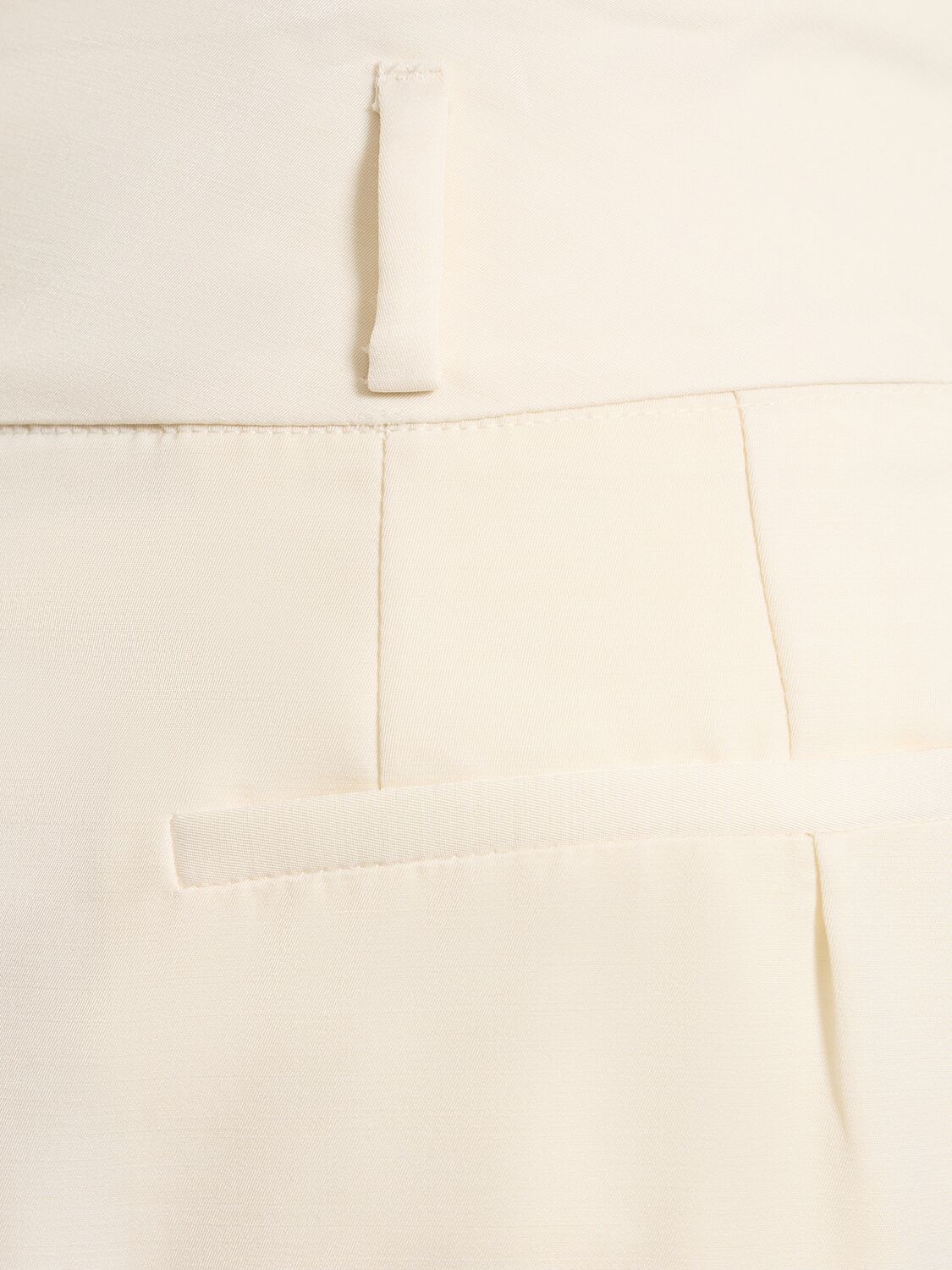 Altuzarra Tyr Envers Satin Wide Pleated Pants In Ivory