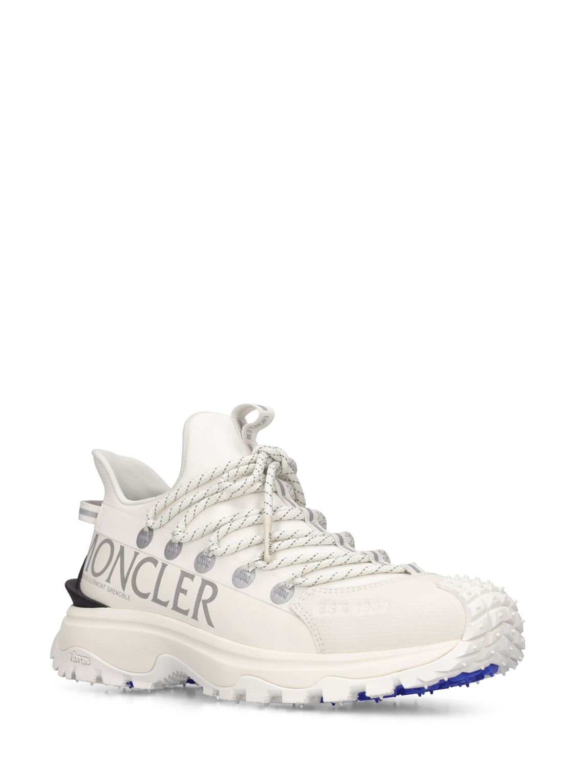 Shop Moncler 40mm Trailgrip Lite2 Nylon Sneakers In White