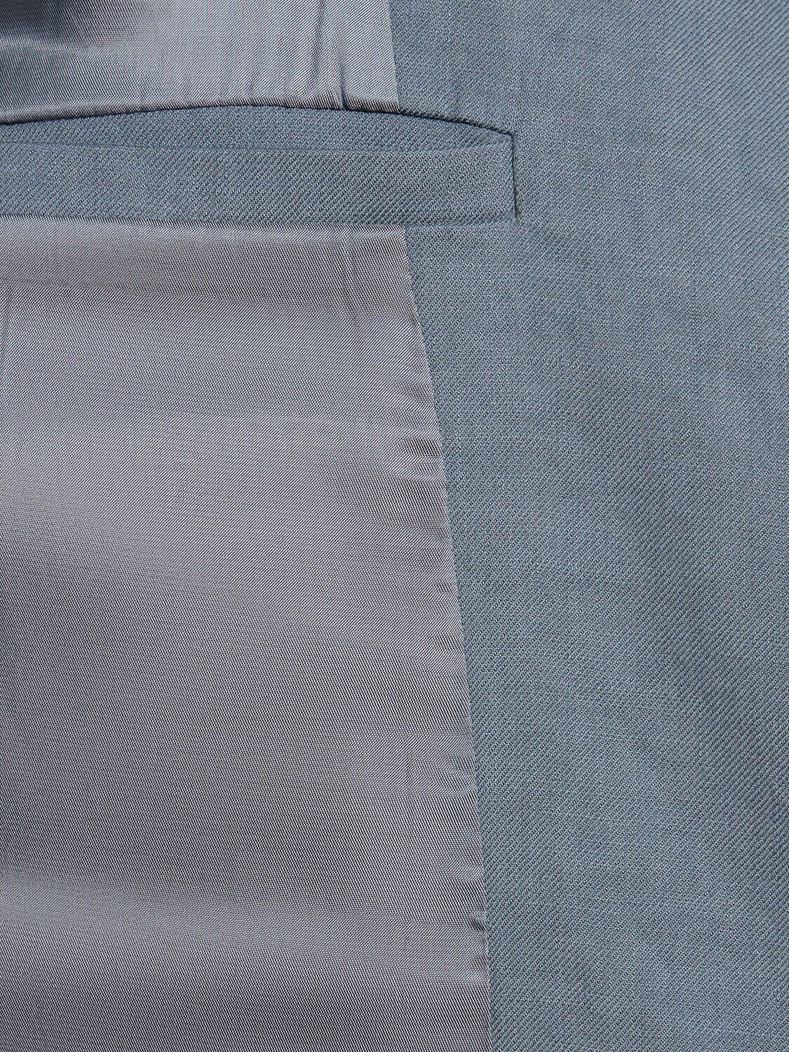 Shop Commas Linen Blend Double Breasted Jacket In Slate
