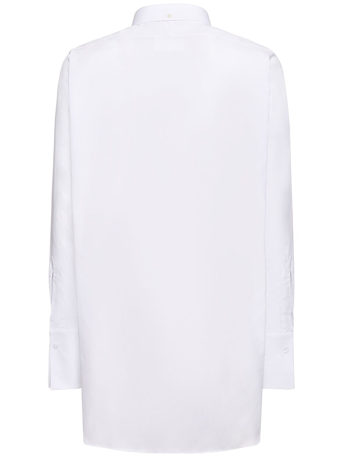 Shop Maison Margiela Cotton Poplin Tuxedo In White