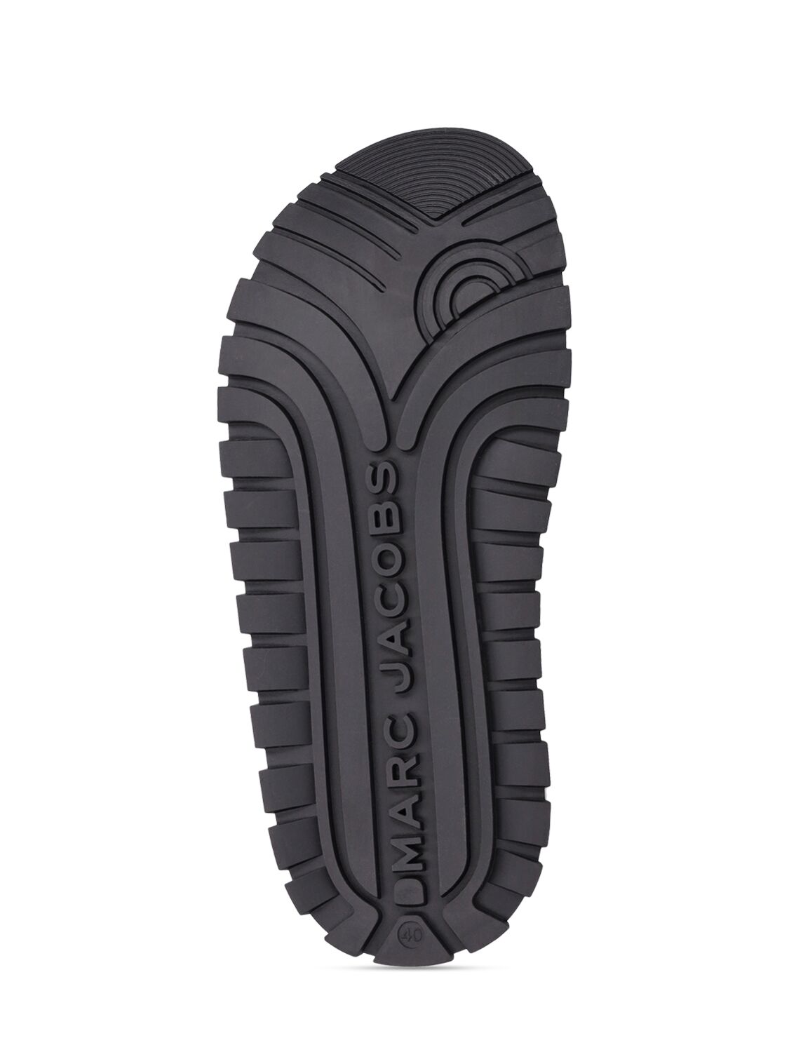 Shop Marc Jacobs Leather Slide Sandals In Black,white