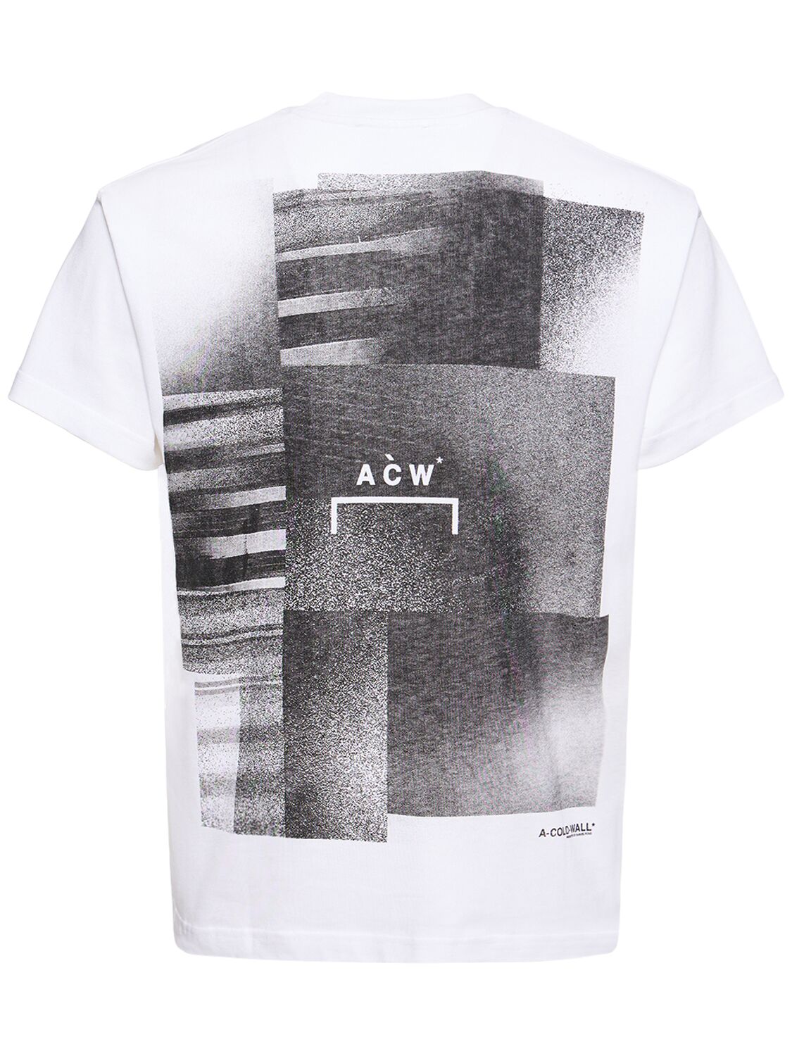 Shop A-cold-wall* Logo Print Cotton Jersey T-shirt In White