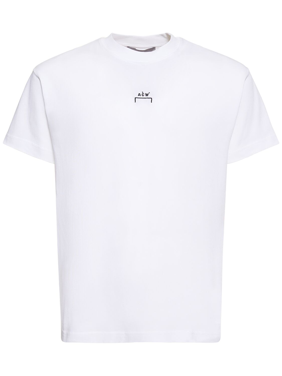 Shop A-cold-wall* Logo Print Cotton Jersey T-shirt In White