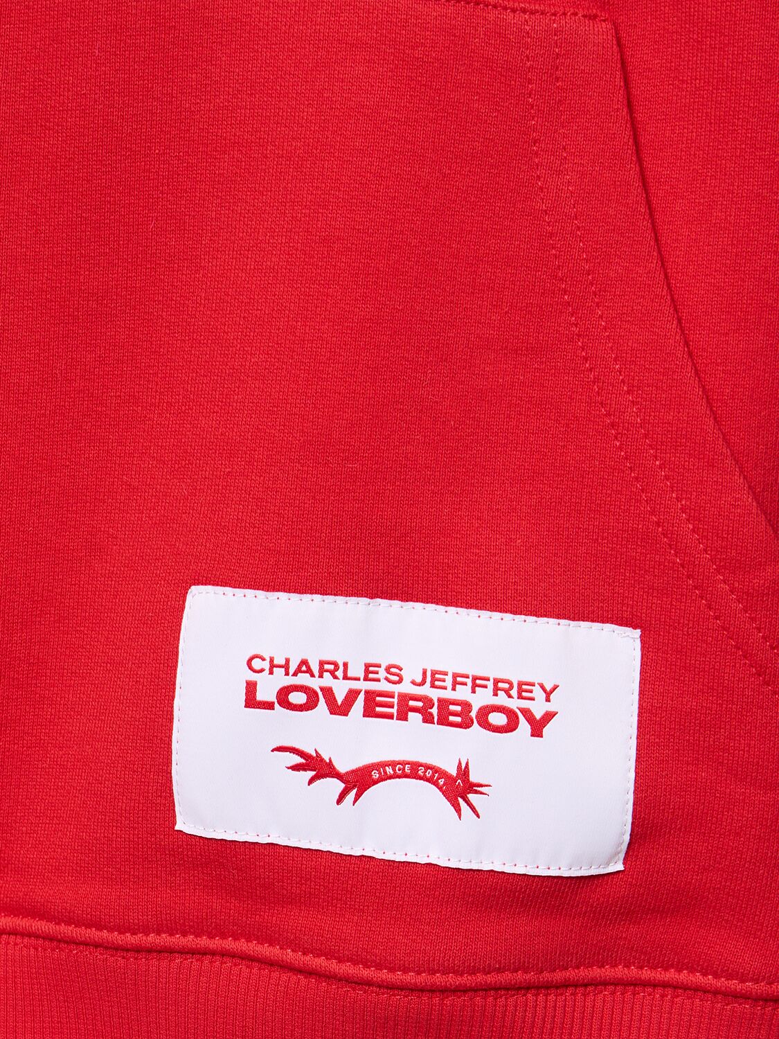 Shop Charles Jeffrey Loverboy Ears Sweatshirt Hoodie In Red