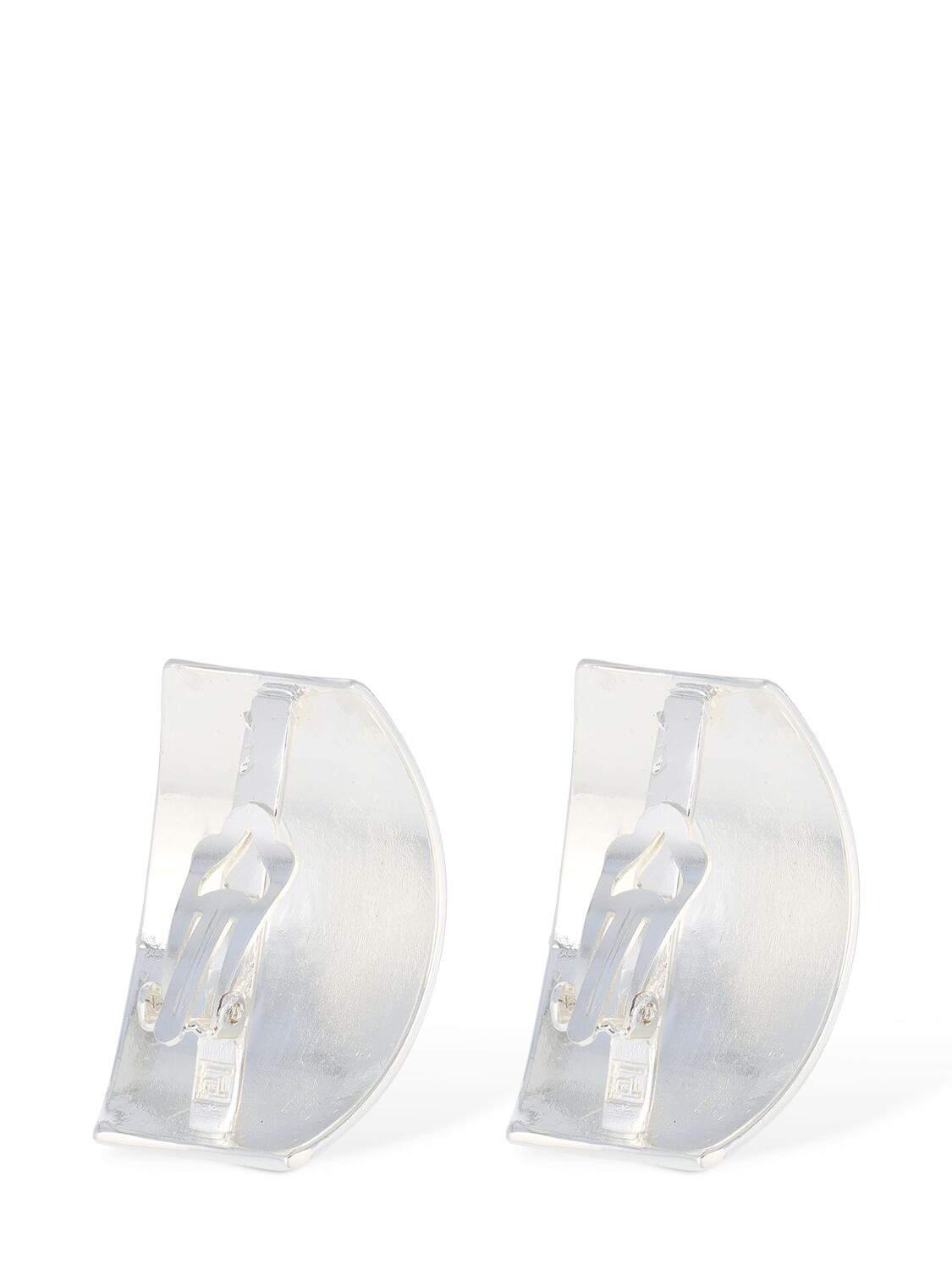 Shop Federica Tosi Julie Clip-on Earrings In Silver