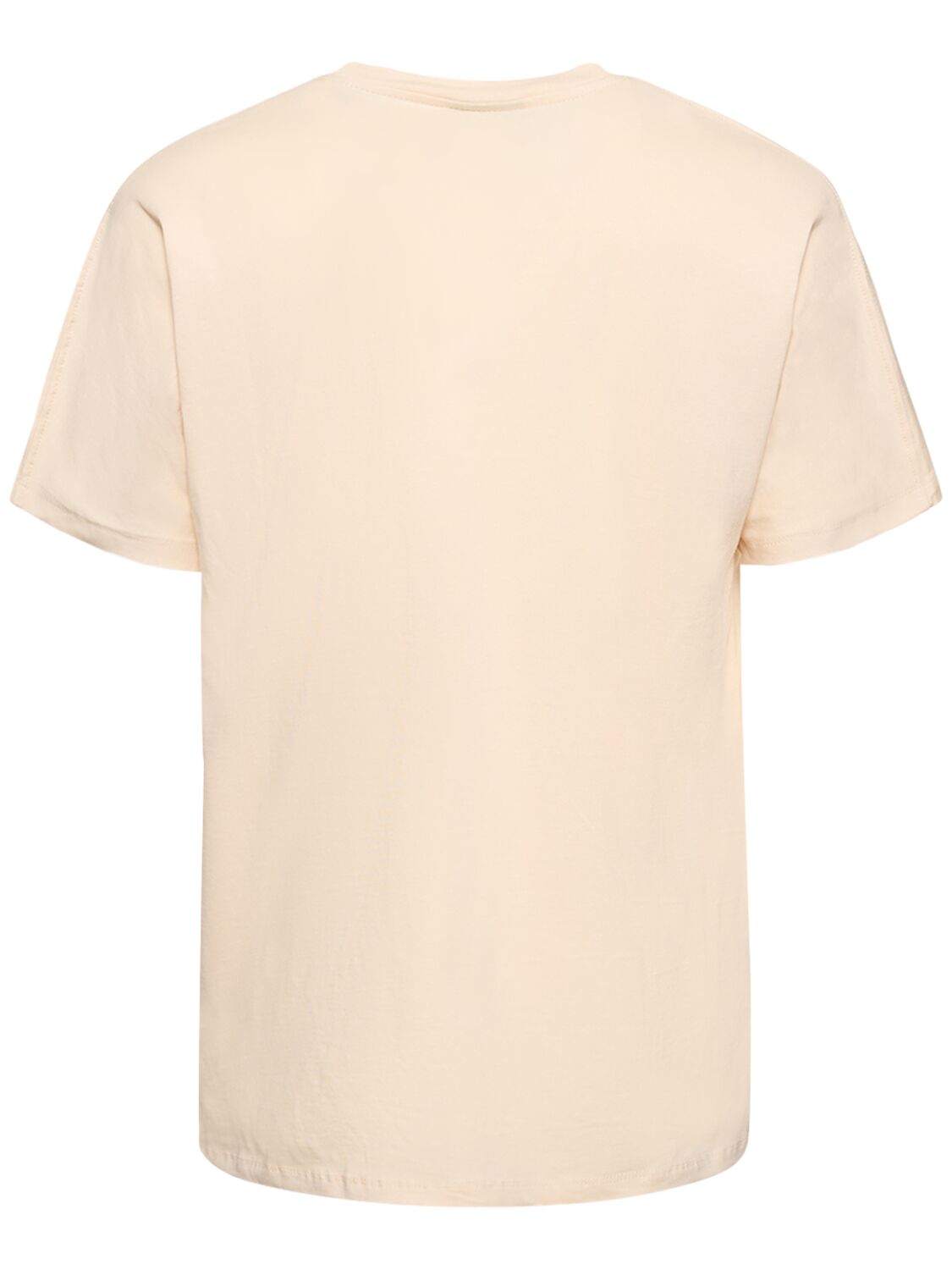 Shop Disclaimer Logo Cotton T-shirt In Beige,red