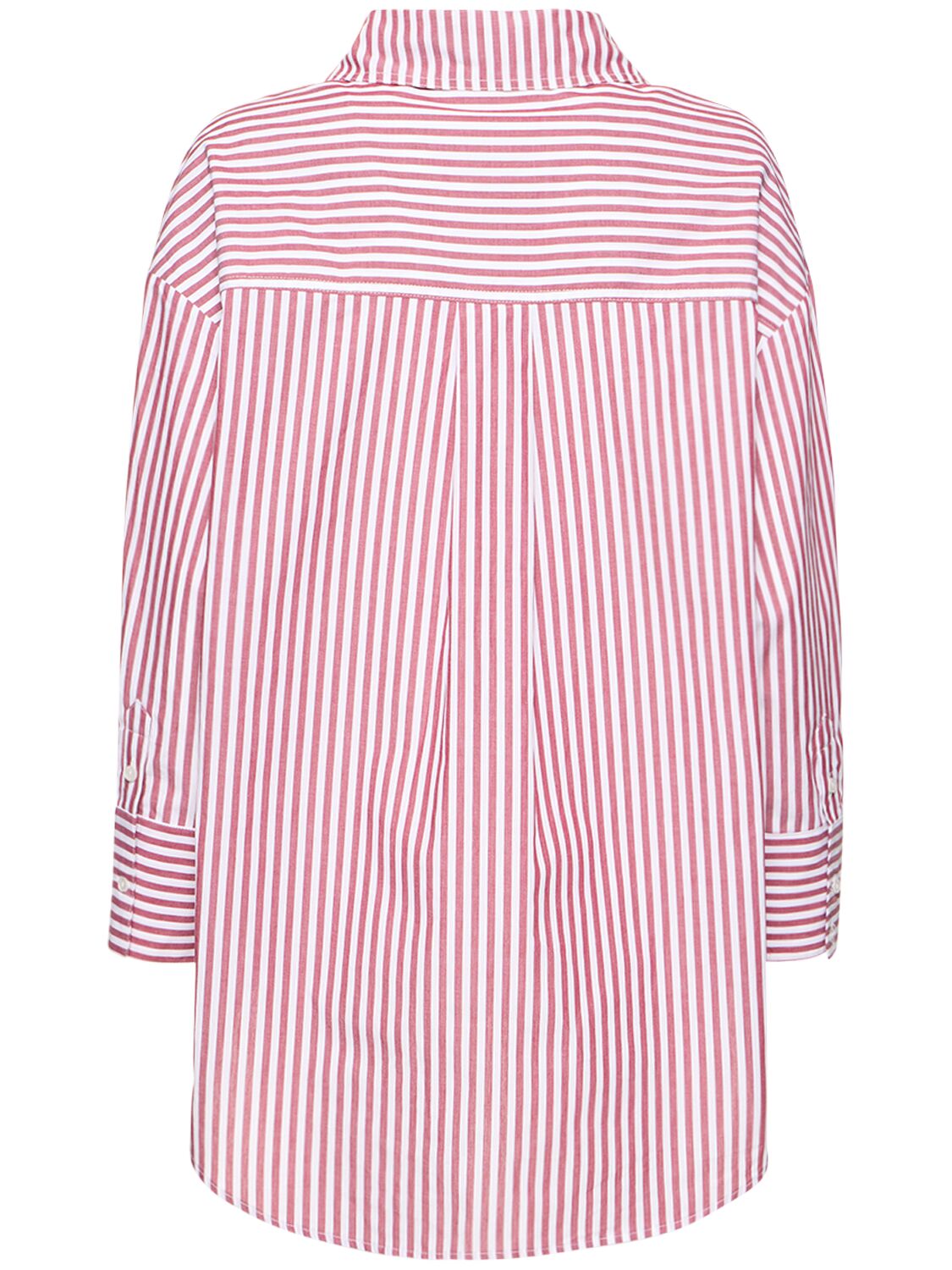 ANINE BING Mika Shirt in Red & White Stripe