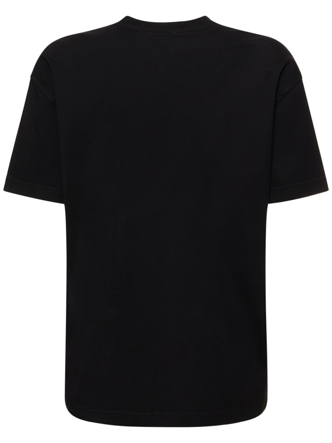 Shop Off-white Bookish Printed Logo Cotton T-shirt In Black