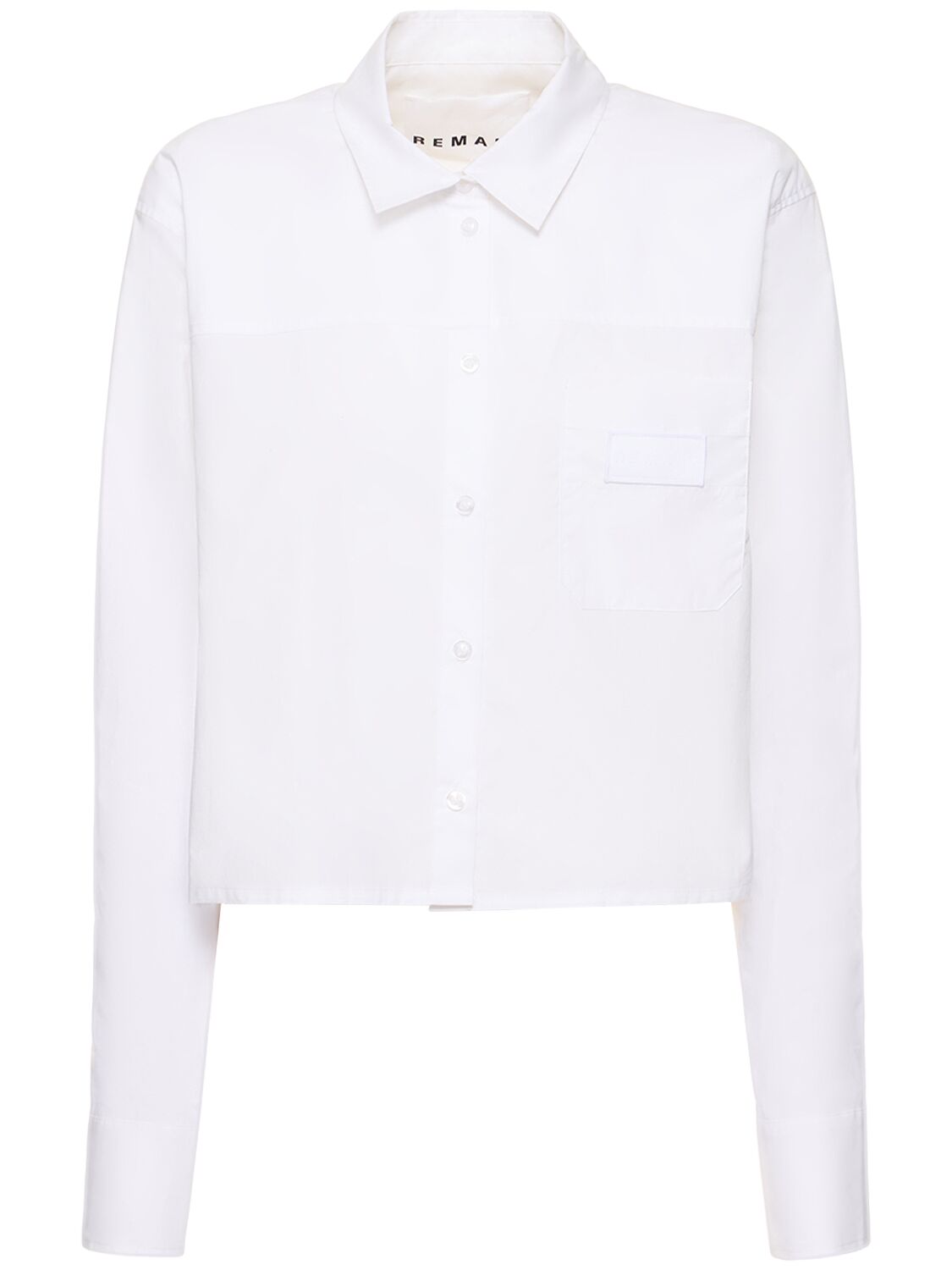 Lavia Cotton Poplin Cropped Shirt – WOMEN > CLOTHING > SHIRTS