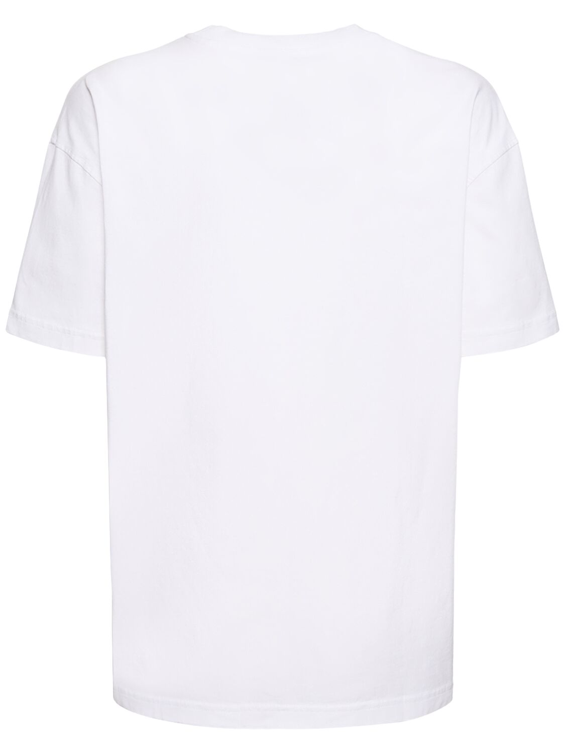 Shop Off-white Bookish Printed Logo Cotton T-shirt In White