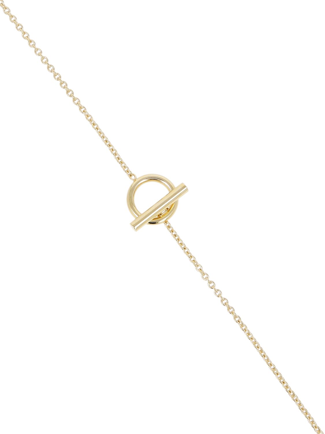 Shop Jil Sander Fickle 3 Long Necklace In Weiss,gold