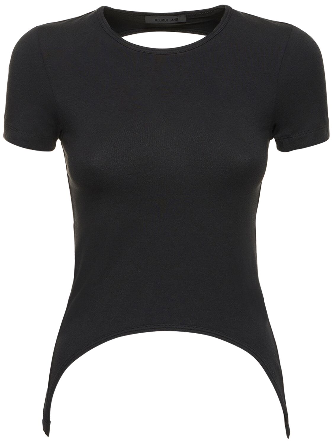 Cutout Cotton Blend T-shirt – WOMEN > CLOTHING > T-SHIRTS