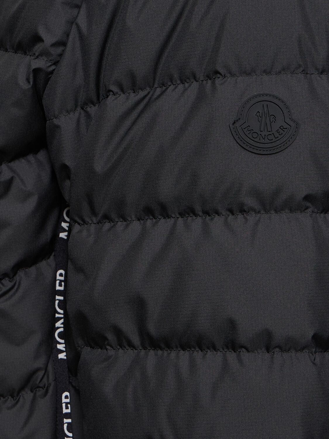 Shop Moncler Oise Recycled Micro Ripstop Down Jacket In Black